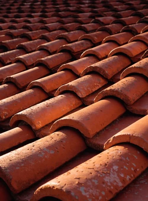 Close-up of roof tiles